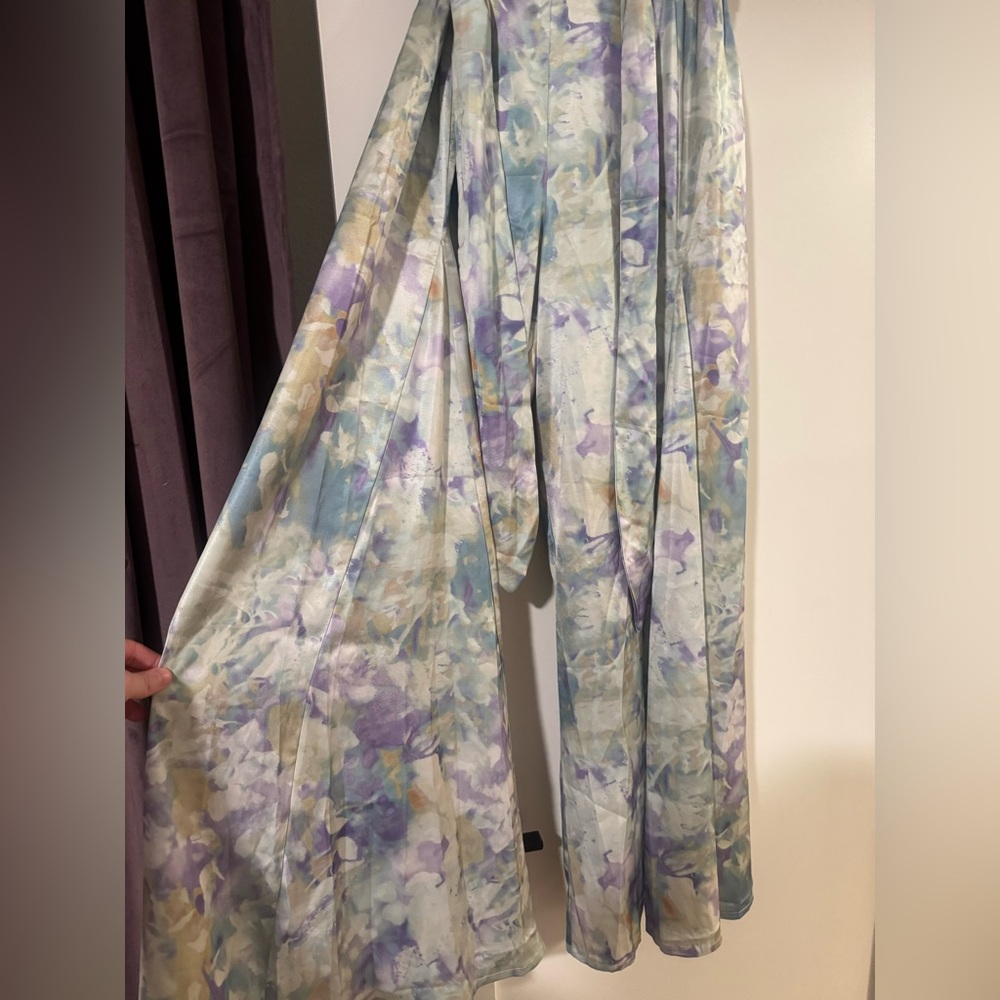 12th Tribe Watercolor Wide Leg Pants - Size Small